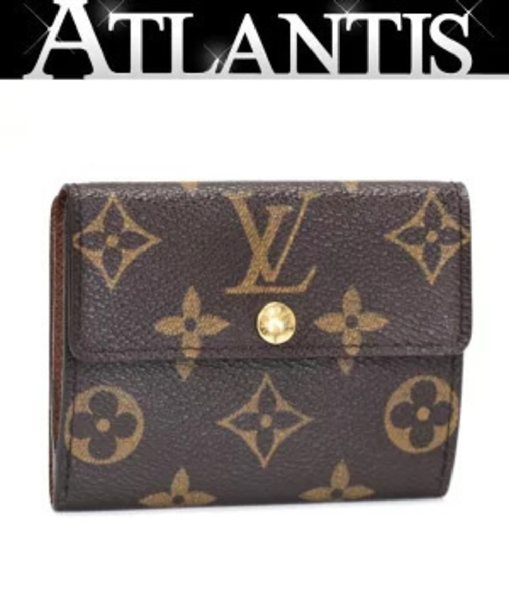 Louis Vuitton Ludlow Double Snap coin case Wallet Card Monogram